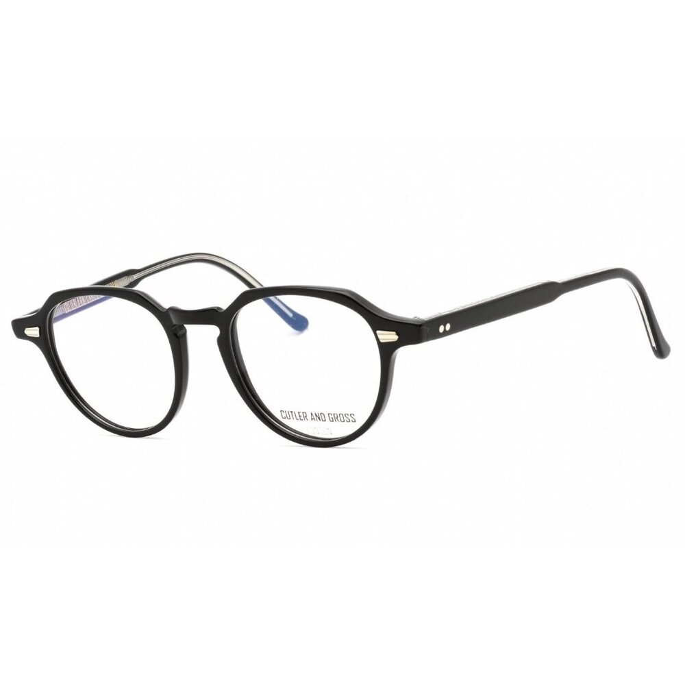 NEW CUTLER AND GROSS CG1313 003 UNISEX BLACK EYEGLASSES